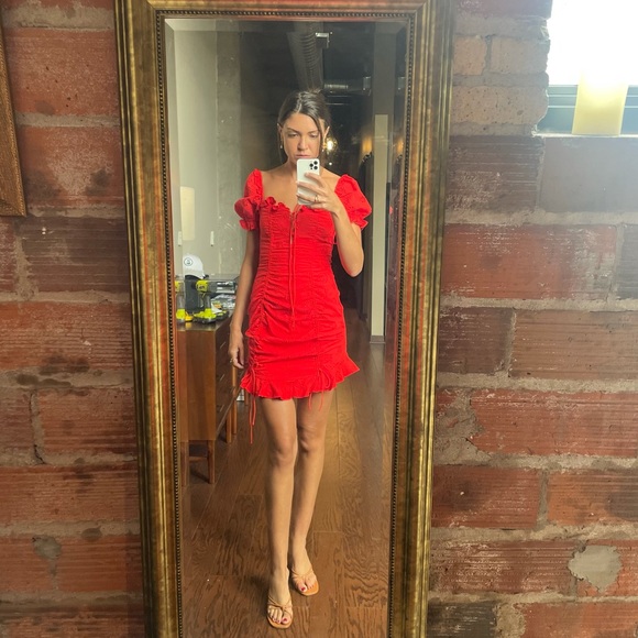Hello Molly Red Mini Dress - Picture 1 of 10